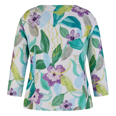 Rabe dames shirt print Groen dessin