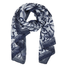 Rabe Dames Sjaal 54-223940 Blauw dessin
