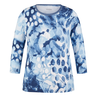 Rabe Dames Top 54-113352 Blauw dessin