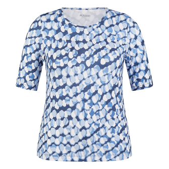 Rabe Dames Top 54-113353 Blauw dessin