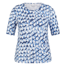 Rabe Dames Top 54-113353 Blauw dessin