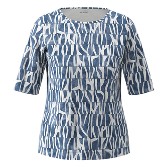 Rabe Dames Top 54-113381 Blauw dessin