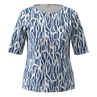Rabe Dames Top 54-113381 Blauw dessin