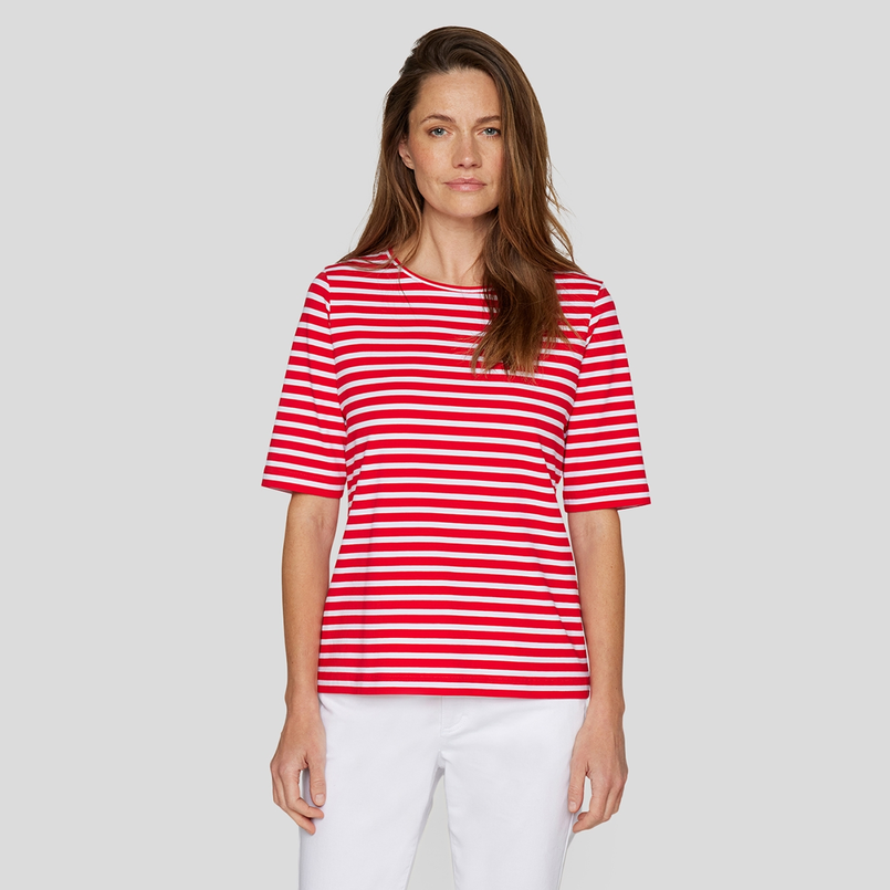 Rabe Dames Top 54-123350 Rood dessin