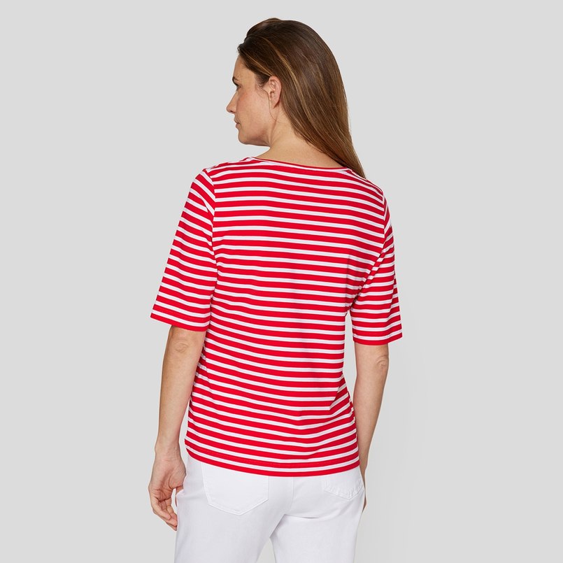 Rabe Dames Top 54-123350 Rood dessin