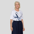 Rabe Dames Top 54-223302 WIT DESSIN