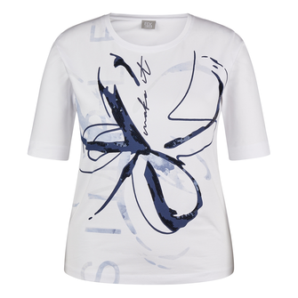 Rabe Dames Top 54-223302 WIT DESSIN