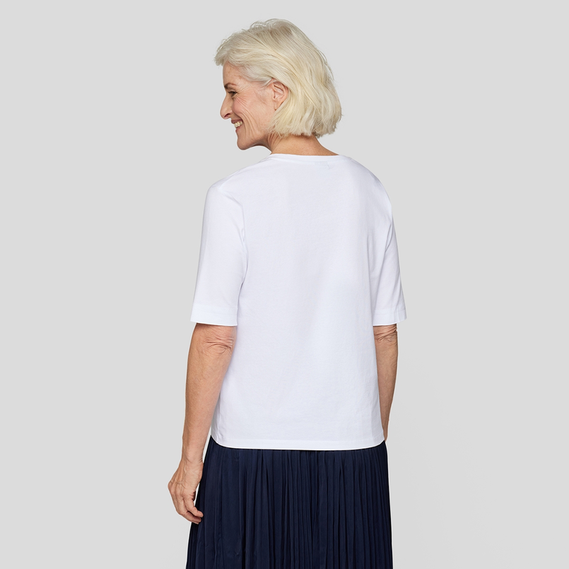 Rabe Dames Top 54-223302 WIT DESSIN