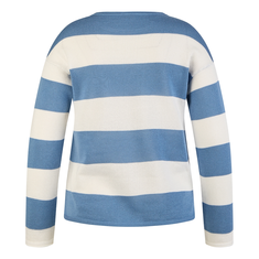 Rabe Dames Trui 54-113604 Blauw dessin