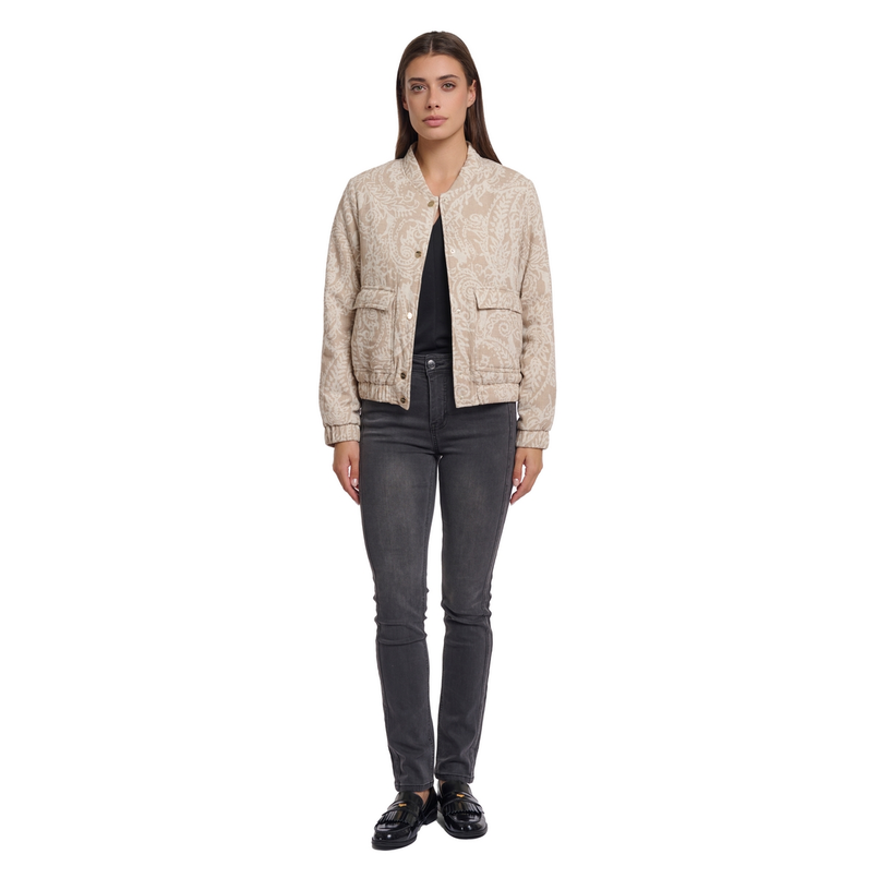 Rino & Pelle Dames Jas Funfun.7002521 Bruin dessin