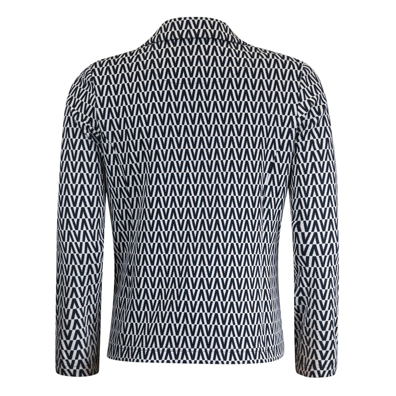 Roberto Sarto Dames Blazer 511040 Blauw dessin