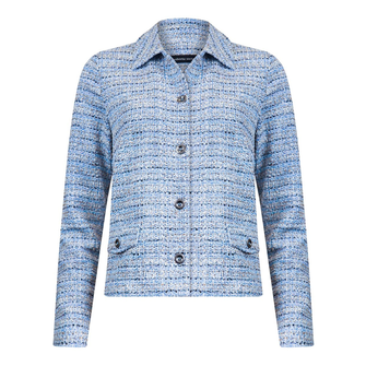 Roberto Sarto Dames Blazer 511151 Blauw dessin