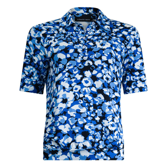 Roberto Sarto Dames Polo 511161 Blauw dessin
