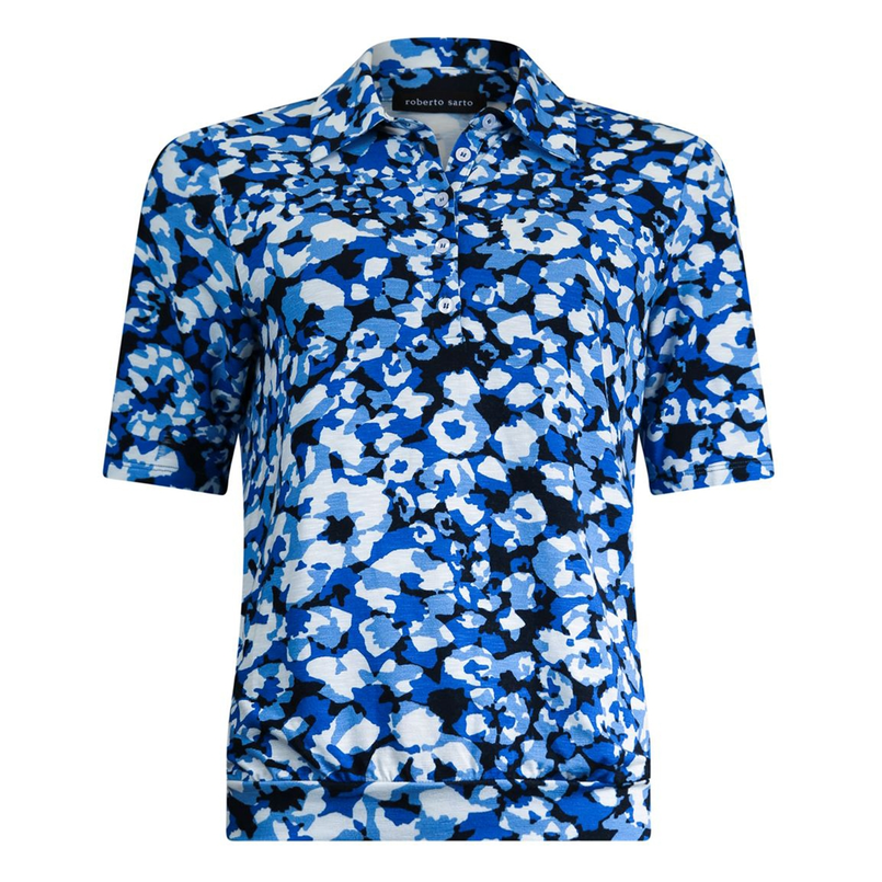 Roberto Sarto Dames Polo 511161 Blauw dessin