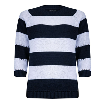 Roberto Sarto Dames pull uni 3/4 mw lintjes Blauw dessin