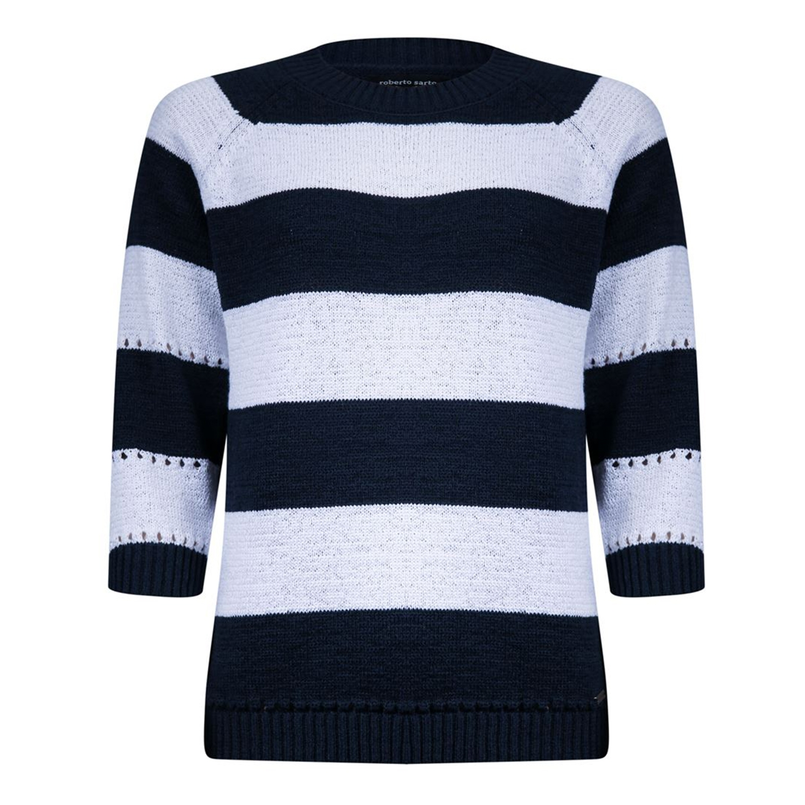 Roberto Sarto Dames Trui 511198 Blauw dessin
