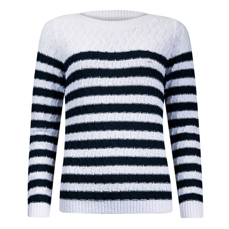 Roberto Sarto Dames Trui 511199 Blauw dessin