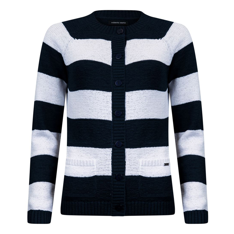 Roberto Sarto Dames Vest 511130 Blauw dessin