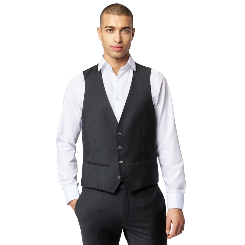 Roy Robson Heren Gilet S-21-05-a001 Zwart