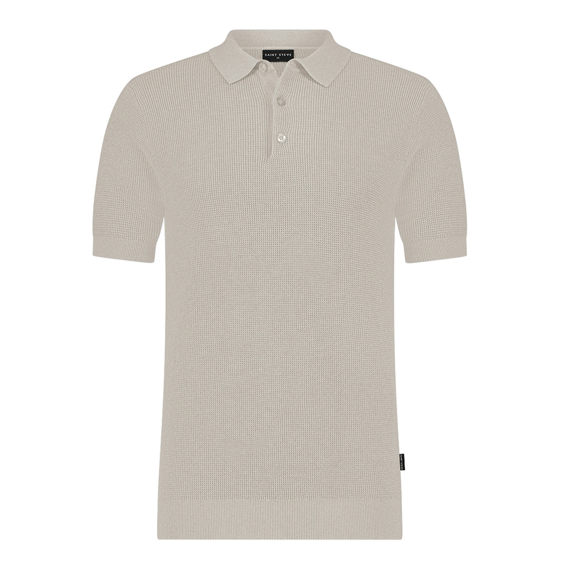 Saint Steve Heren Polo 221161.sietse.20006 Zand