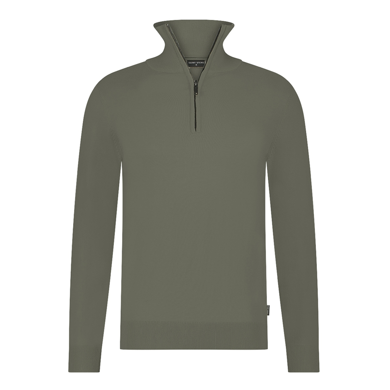 Saint Steve Heren trui met rits 19480.CAS-S.60012 Army
