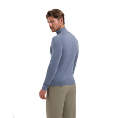 Saint Steve Heren trui met rits 19480.CAS-S.70035 Midden blauw