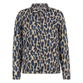 Sanne Dames Blouse 25002blousepanterpri Blauw dessin