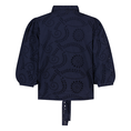Sanne Dames Blouse Blousebroderieangl Navy
