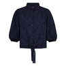 Sanne Dames Blouse Blousebroderieangl Navy