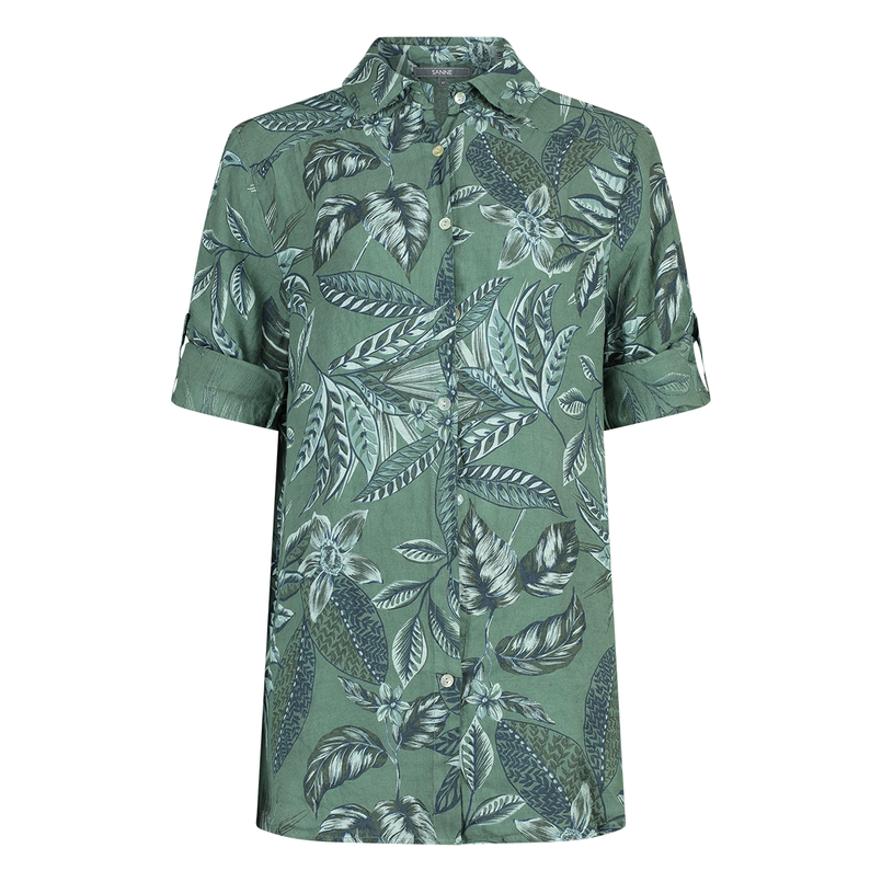Sanne Dames Blouse Sal-s16 Khakigroen