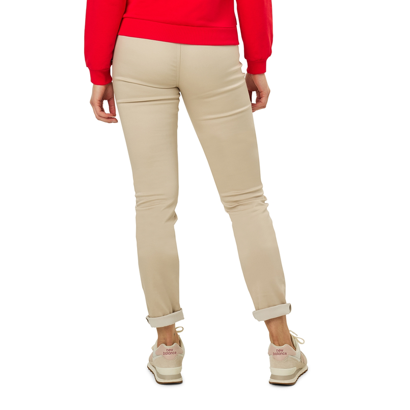 Sanne Dames Broek Logan#nitrosatin82cm Beige