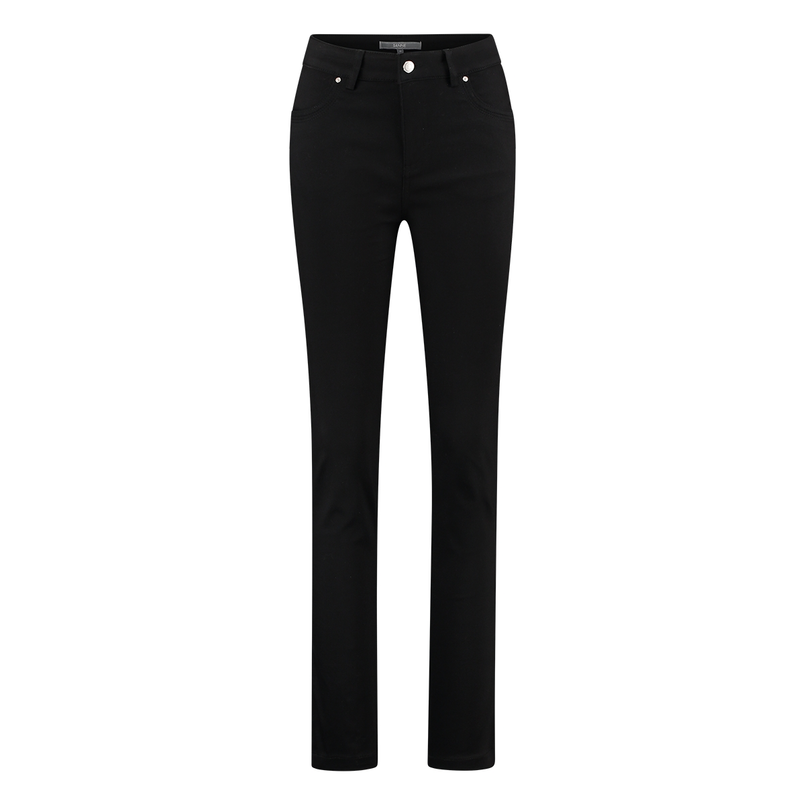 Sanne Dames Broek Logan#nitrosatin82cm Zwart