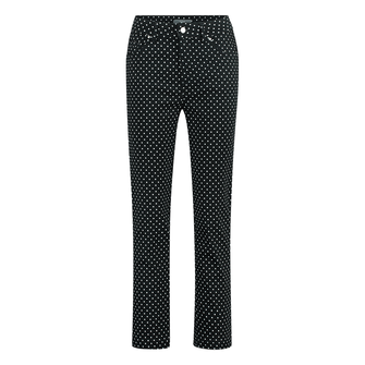 Sanne Dames Broek Ps#2-kleurigestip72c Zwart