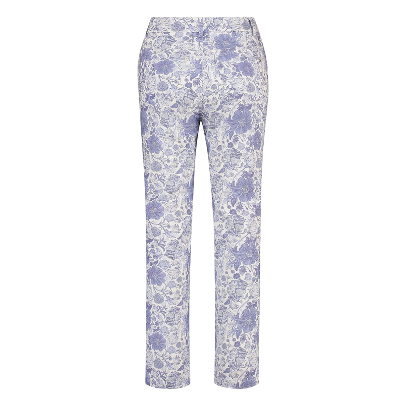Sanne Dames Broek Ps#blauwebloemprt72c Blauw dessin