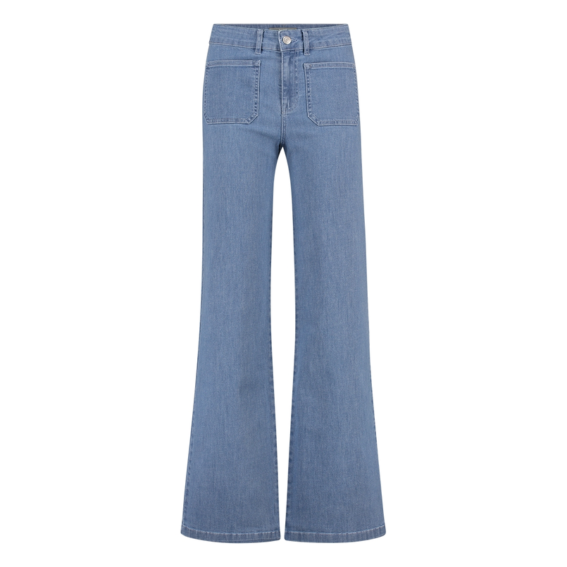 Sanne Dames Jeans Judy#colbiedenim82cm Light blue denim