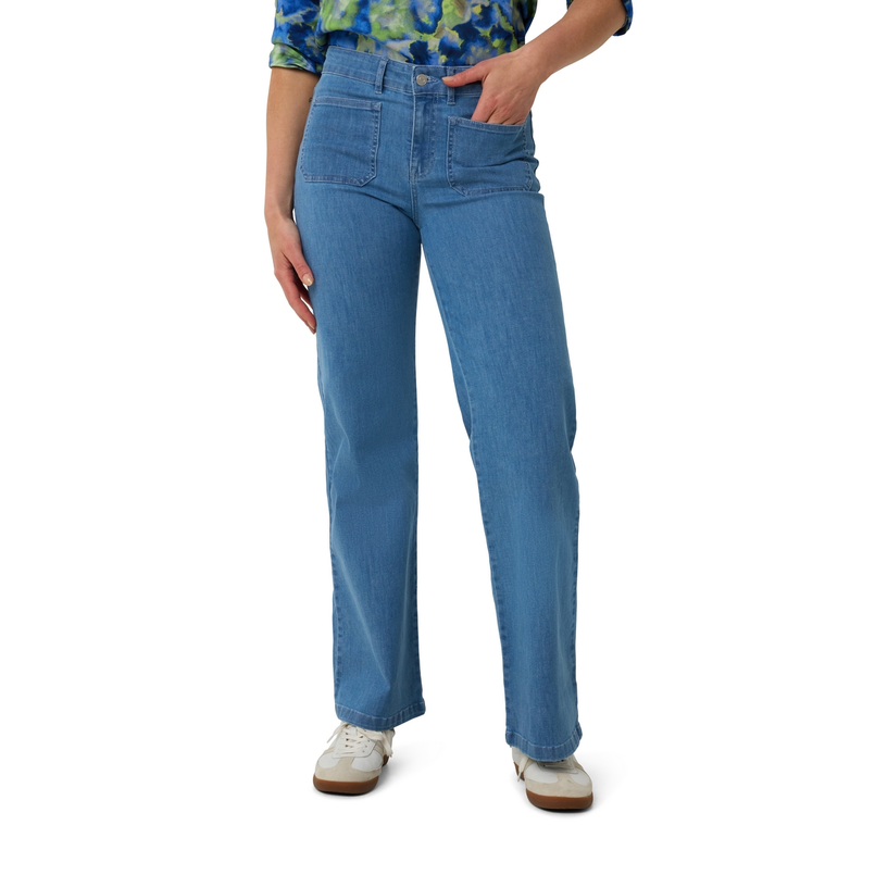 Sanne Dames Jeans Judy#colbiedenim82cm Light blue denim