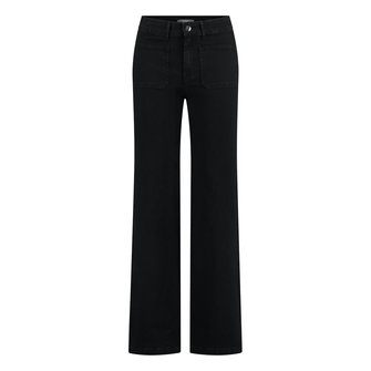 Sanne Dames Jeans Judy # nalia Jeans 82 cm Black denim