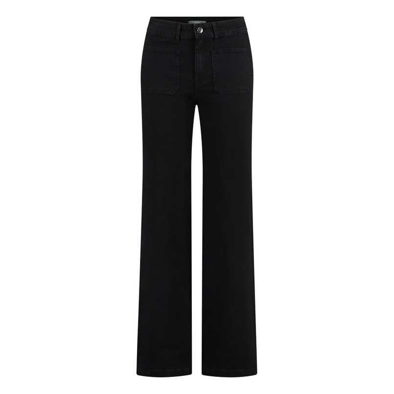Sanne Dames Jeans Judy # nalia Jeans 82 cm Black denim