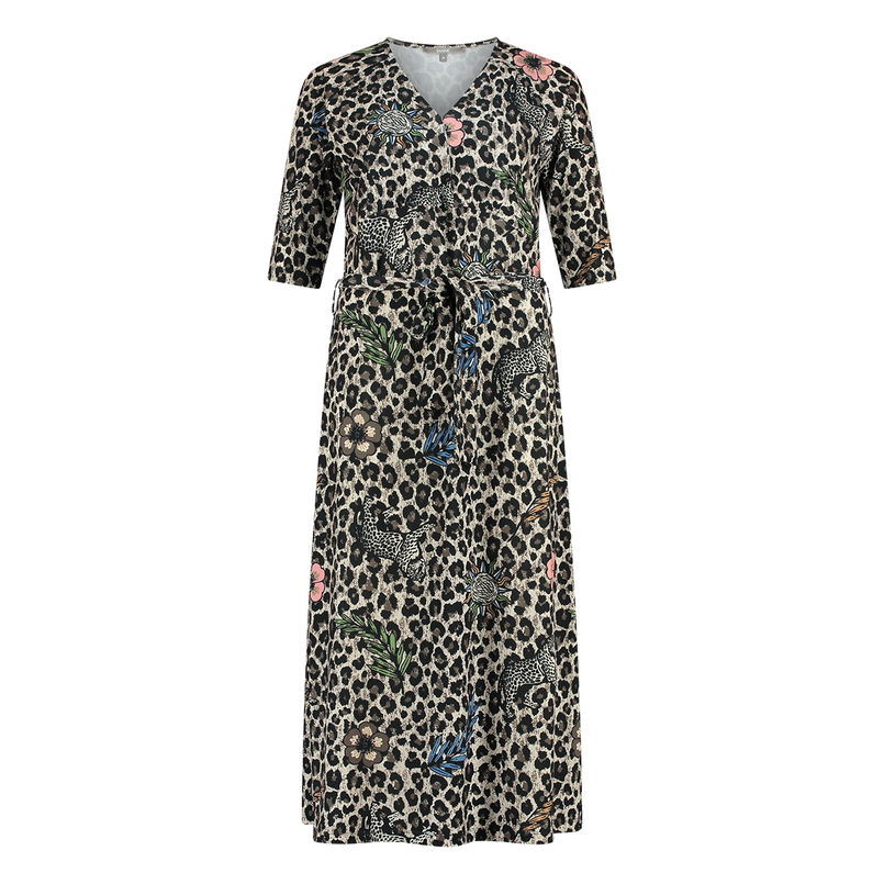 Sanne Dames Jurk 25163 Bruin
