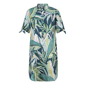 Sanne Dames jurk Robe Cammi Groen dessin