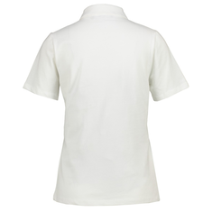 Sanne Dames polo km solid Wit