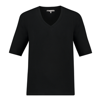 Sanne Dames T-shirt 24134 Zwart
