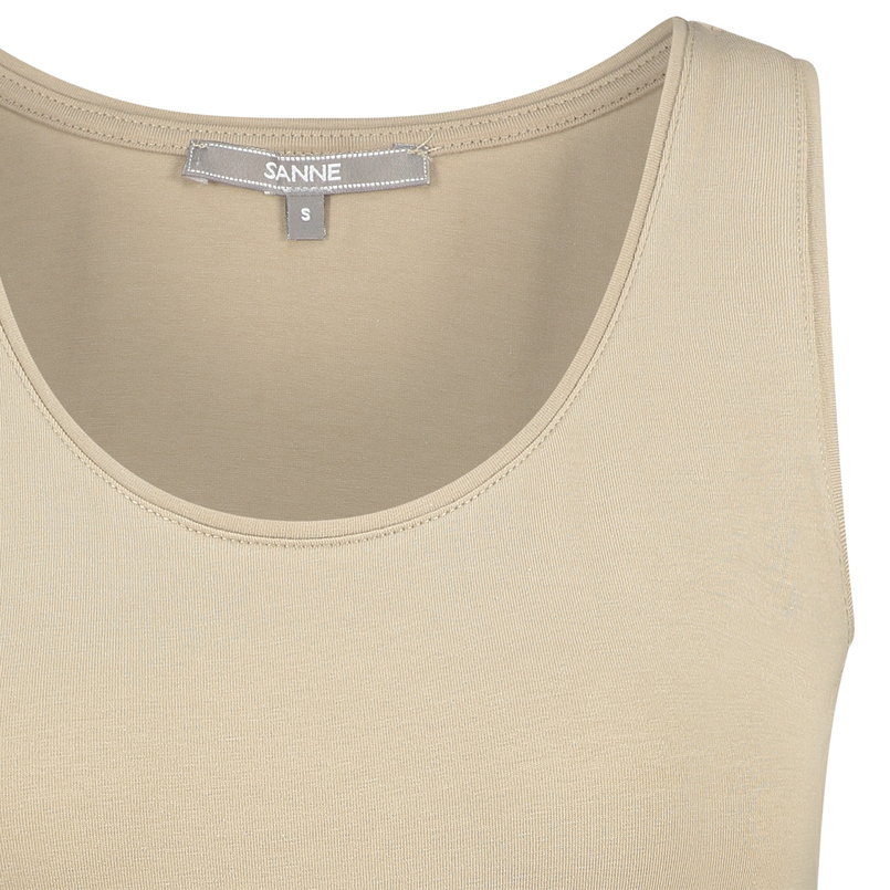 Sanne Dames Top 19124basistopje Camel