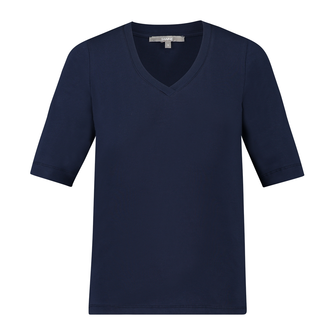 Sanne Dames Top 24134vhalstop1/2mw Navy