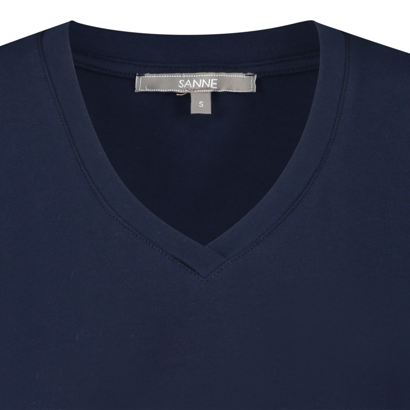 Sanne Dames Top 24134vhalstop1/2mw Navy