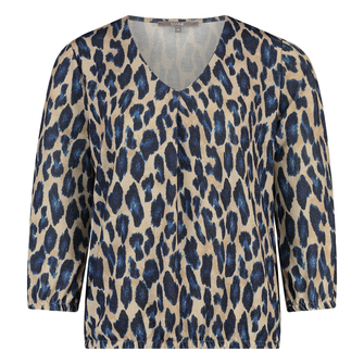 Sanne Dames Top 25003toppanterprint Blauw dessin