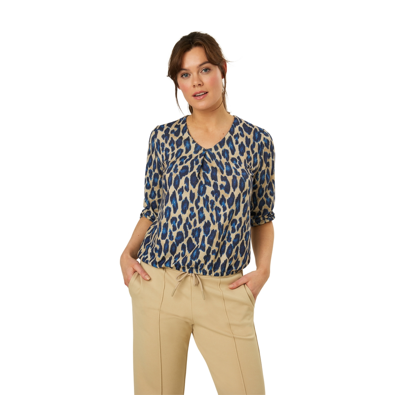 Sanne Dames Top 25003toppanterprint Blauw dessin