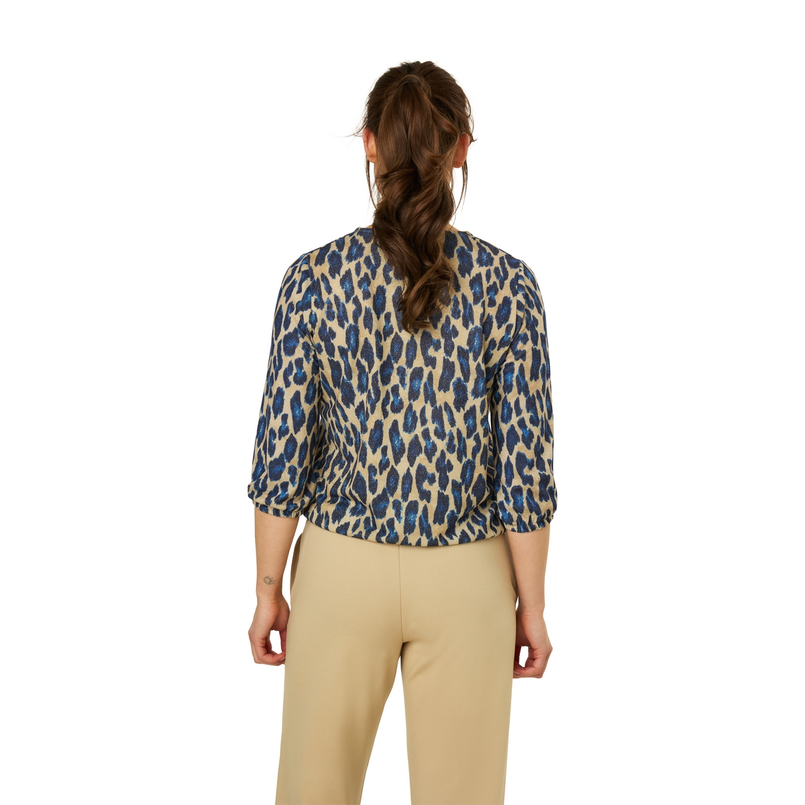 Sanne Dames Top 25003toppanterprint Blauw dessin