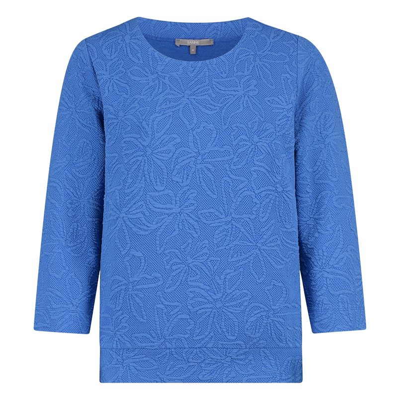 Sanne Dames Top 25004topstructuurjac Kobalt