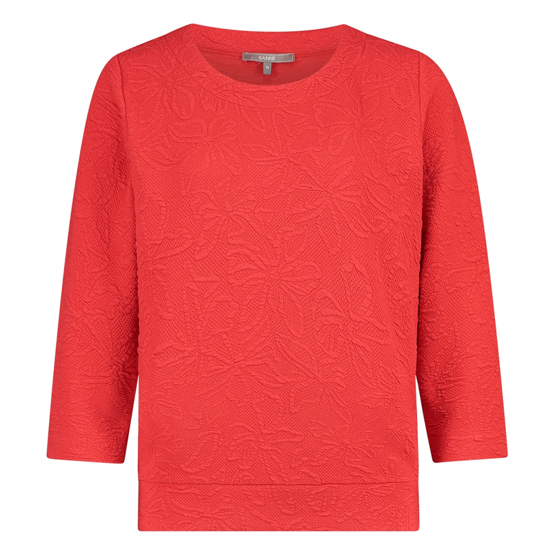 Sanne Dames Top 25004topstructuurjac Rood